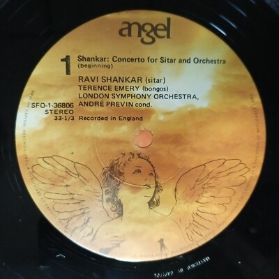 Shankar Concerto For Sitar & Orchestra [1971] Vinyl LP Indian