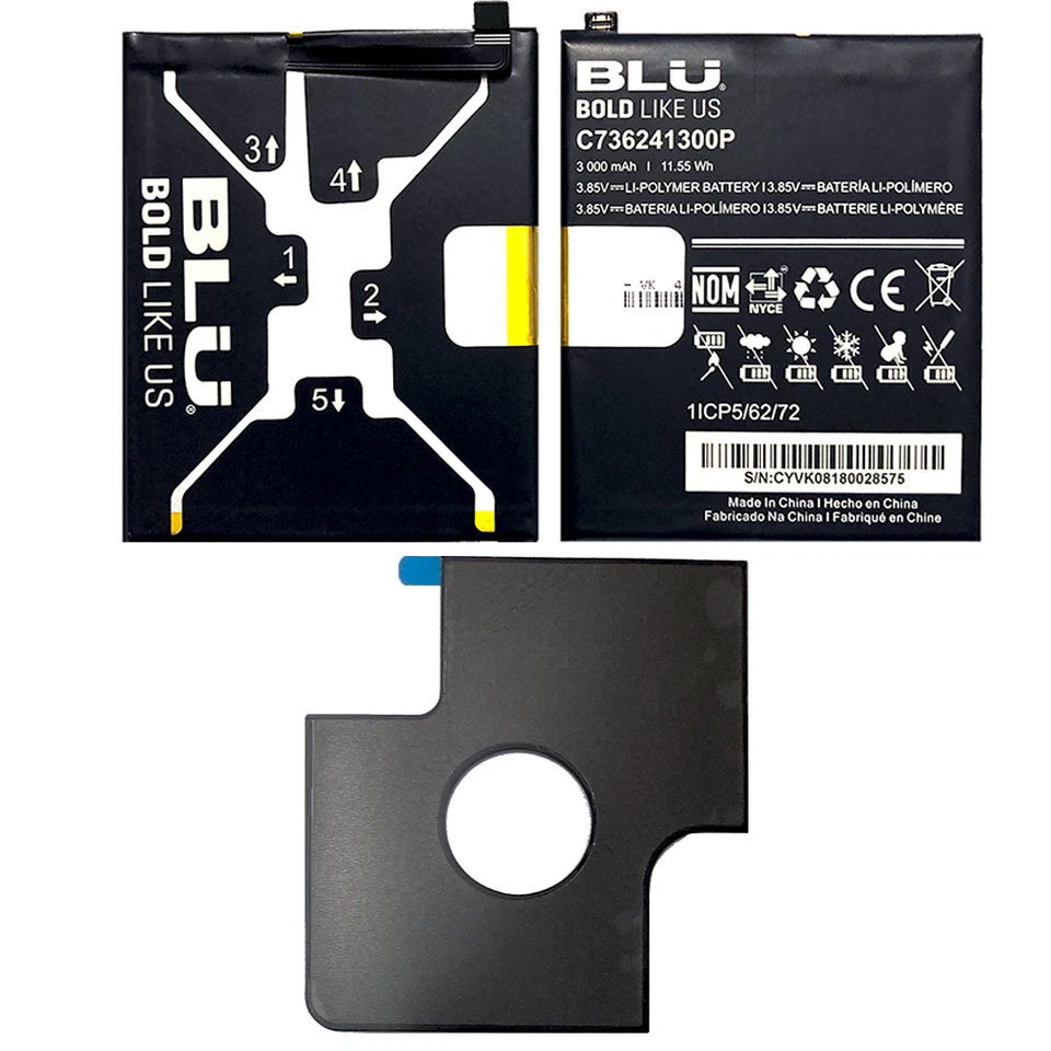 Batería Original OEM BLU vivo XL V0330ww C736241300P 3000mAh 11.55Wh para vivo XL Foto 3 de 4