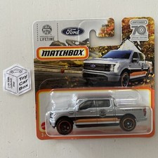 2023 MATCHBOX #20 - Ford F150 Lightning (Silver 70 Anniversary - Short Card) B41