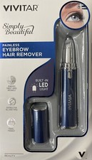 Vivitar Simply Beautiful Painless Eyebrow Hair Remover, Navy
