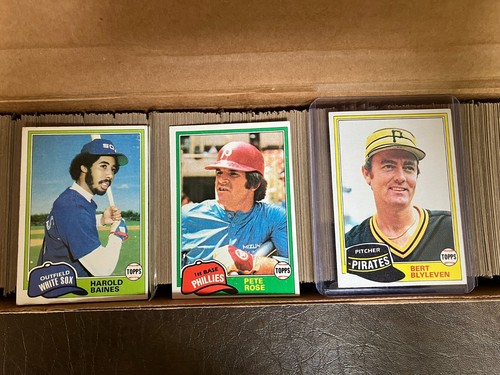 1981 topps baseball complete set w, Raines, Rose, Gibson, Baines in EX - Picture 4 of 7