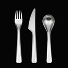 for 6 pers. - 'Koppel' (18) Georg Jensen. Set of Stainless Steel Cutlery