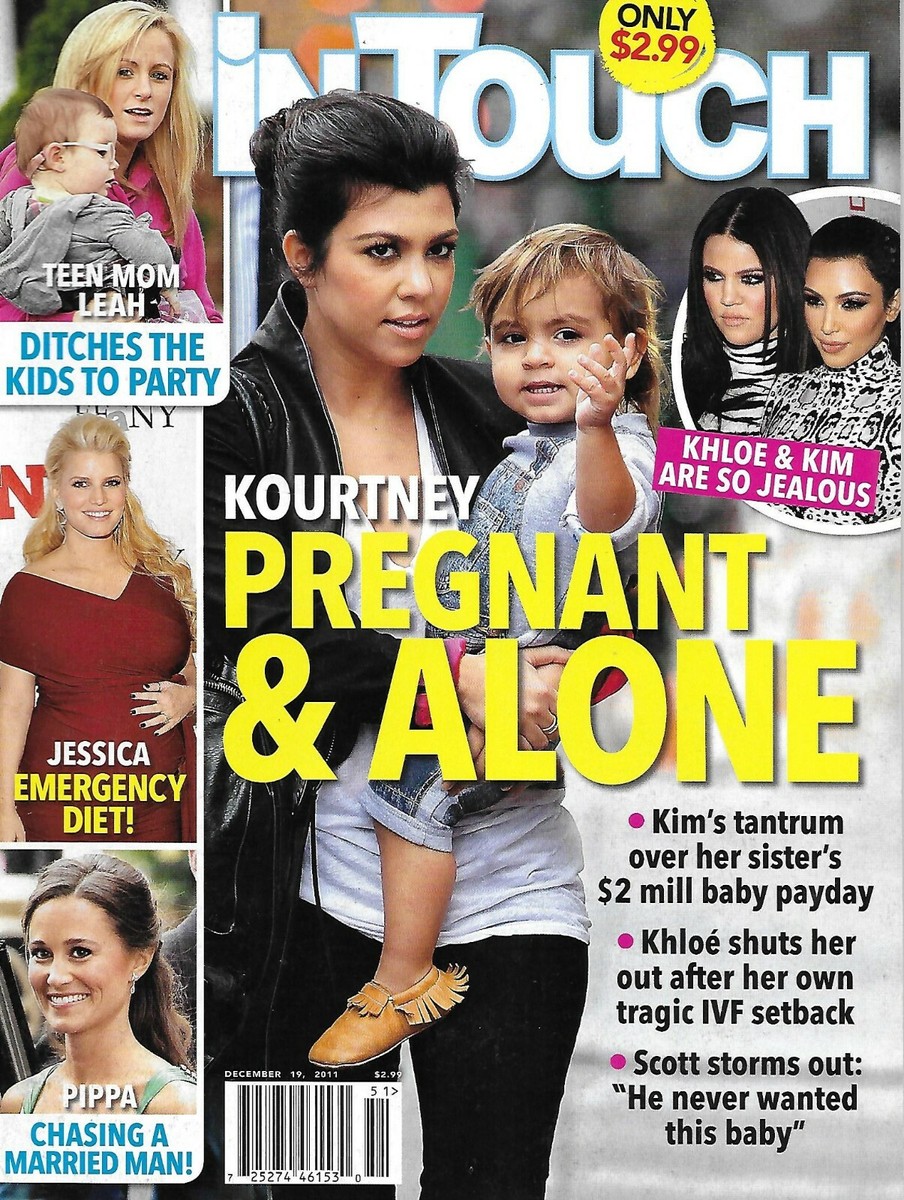 In Touch Magazine Kourtney Kardashian Teen Mom Jessica Simpson Pippa  Middleton