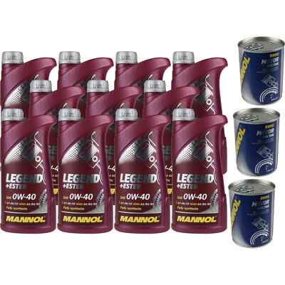11L Motoröl MANNOL Legend+Ester 0W-40 3x MANNOL Motor Doctor ADDITIV