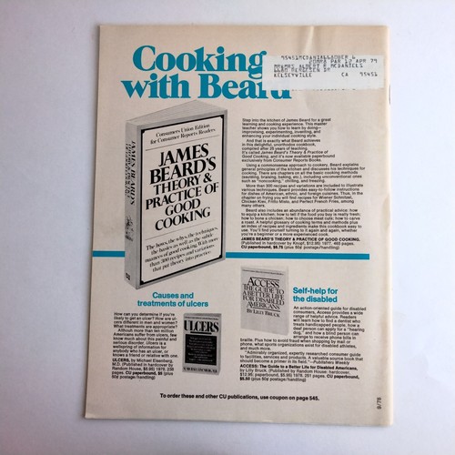 Consumer Reports September 1978 Potatoes Fresh Versus Instant Do Women Need Iron - Picture 3 of 3