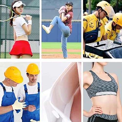 Hat Sweat Liner for Cap Absorbent Sweat Shields Pad for Hats Strips 80 Pieces  - Picture 4 of 7