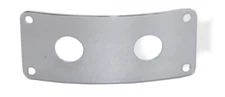 Jack Plate Rectangular Double Jack Curved Body Mount Chrome 0811228CH