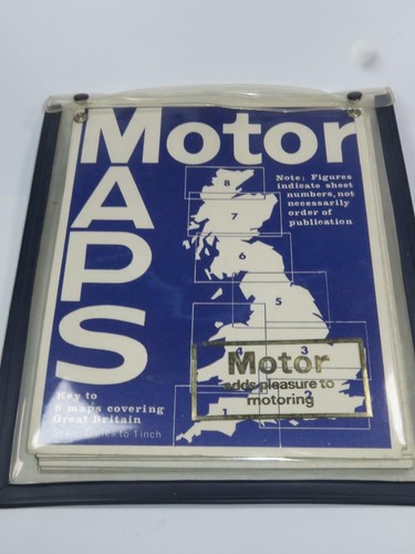 Hojas de Ruta de Colección REVISTA MOTOR Islas Británicas en Billetera Original 7/8 1968 COMO NUEVAS - Imagen 2 de 6