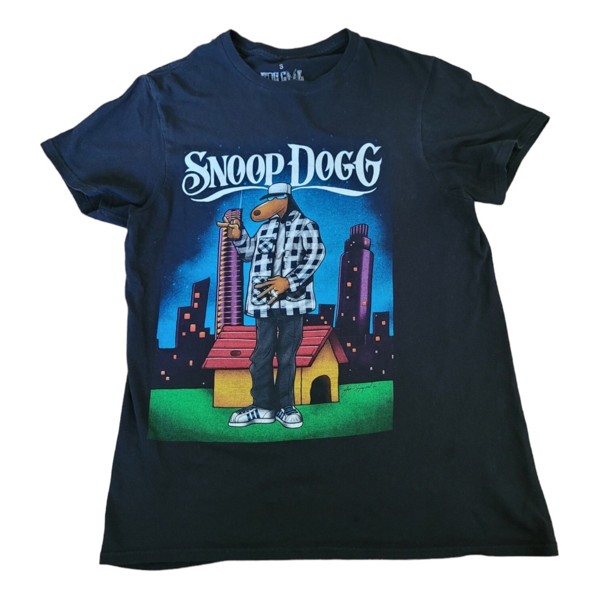 Snoop Dog Joe Cool Official Retro Style Rap Hip Hop Graphic T-Shirt SZ S