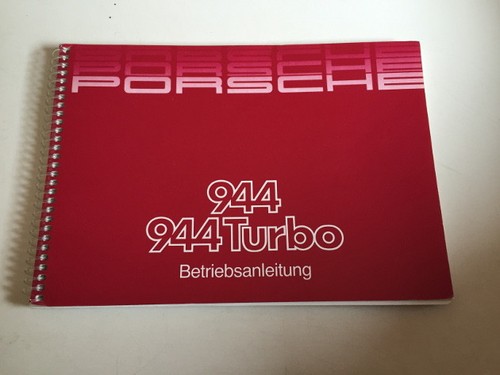PORSCHE 944 944 TURBO 1986 Handbuch Betriebsanleitung Bordbuch BA - Picture 8 of 8