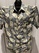 Pierre Cardin Men s Short Sleeve Hawaiian Island Shirt Vintage Size L