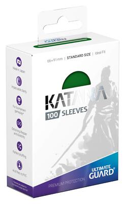 Ultimate Guard Katana Standard Size Card Sleeves 100 pieces Green