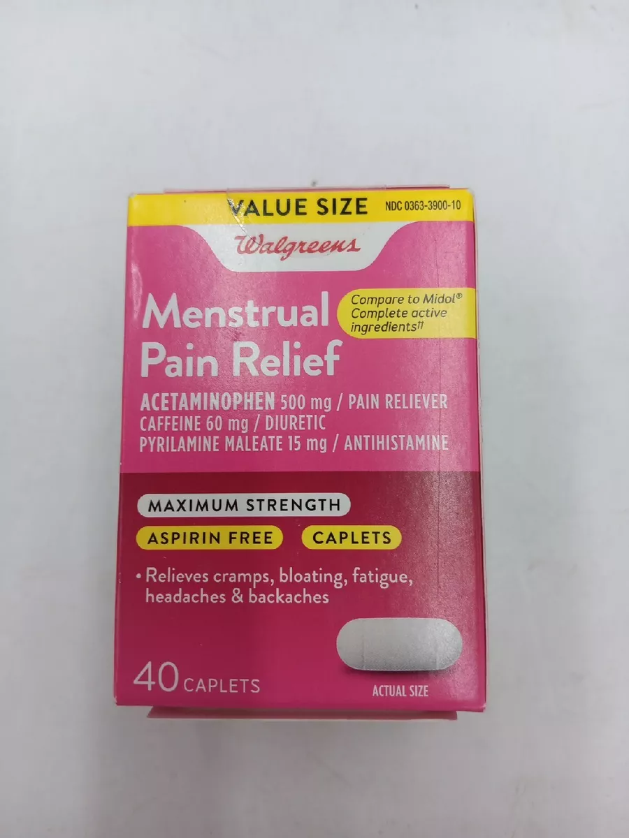 Walgreens Menstrual Pain Relief Caplets