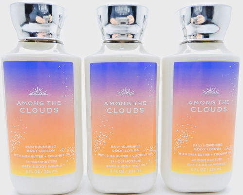 3 BATH & BODY WORKS AMONG THE CLOUDS MOISTURE ULTIMATE HYDRATION BODY LOTION 8oz - Picture 4 of 13