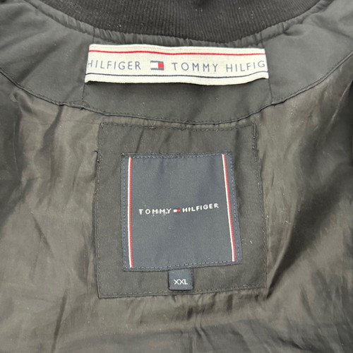 Tommy Hilfiger Black Jacket Coat Mens Size XXL Pocket on Arm Zip Up READ - Imagen 7 de 10