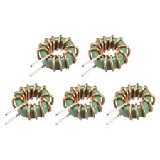 5pcs Toroid Inductance Copper Coil Vertical Inductor 1mH 10A for DIY