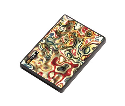 Porte-cartes Rigide MeexUp RFID - Protection Anti-piratage, 6 Cartes, Couleur Anthracite Et Blanc, Neuf Avec étiquettes