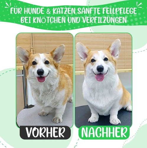 Testnote Sehr gut - Fell-Entwirrer Kamm I Hundebürste & Katzenbürste mittel b... - Bild 6 von 7