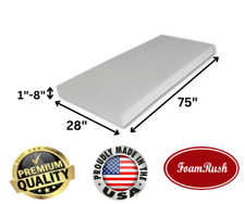 FoamRush Bunk 28" x 75" High Density Foam Mattress Replacement Medium Firm USA