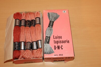 Boîte De Laine à Tapisserie DMC - 10 écheveaux Multicolores - Neuf