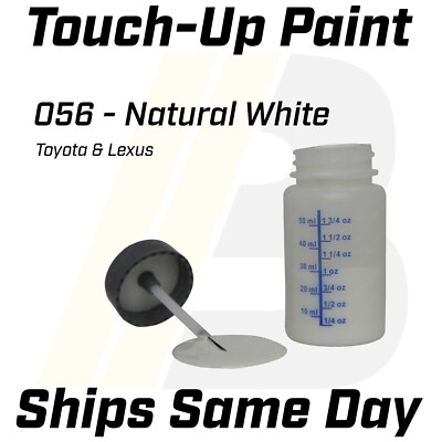 #ad 056 Natural White 1 Oz Touch Up Paint Kit w Brush for Toyota Lexus $11.99