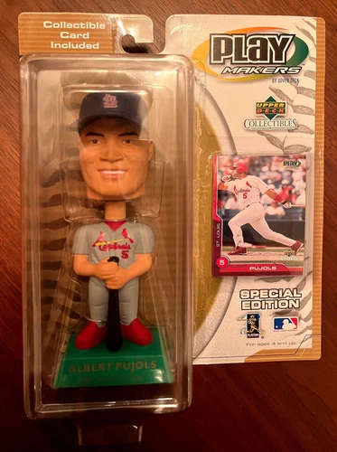2001 Playmakers Albert Pujols Bobblehead + Rookie Card SEALED! WOW...Super RARE!