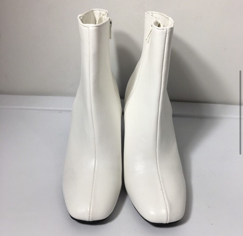 Botas de tacón blanco bambú. Talla 8,5. - Imagen 4 de 8