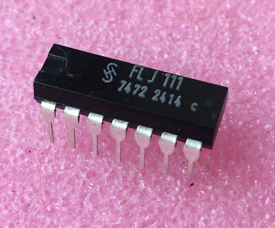 FLJ111 (7472) , Logic IC, JK-Master-Slave flipflop , PDIP-14 Siemens