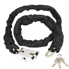 6 Ft Chain And Lock Kit Heavy Duty Chain Lock Security Long Chain Bike w/ 3 keys