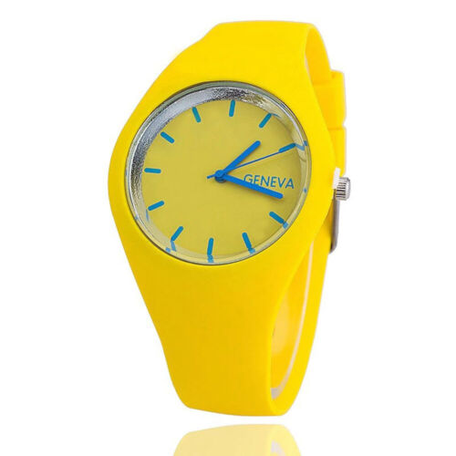 Soft Silicone Women Watch Analogue Quartz Colourful Ladies Wrist Watches Gift - Picture 21 of 23