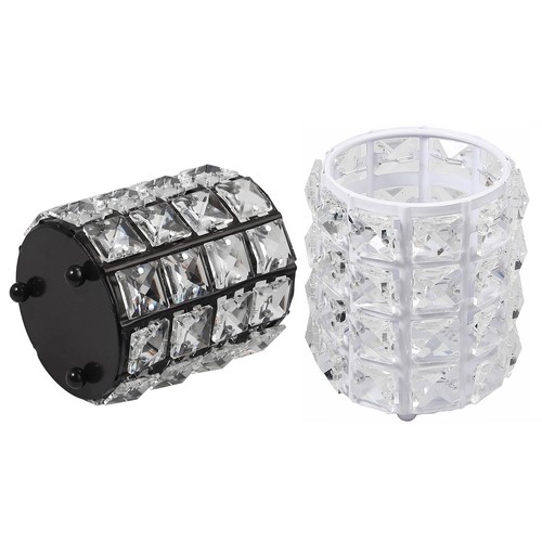 2Pcs Makeup Cosmetics Pen Pencil Handmade Bucket Pots Storage Brush Holder Decor - Picture 9 of 9