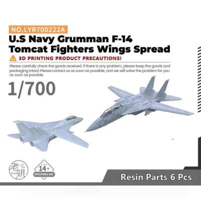 Yao's Studio LYR700222A 1/700 Model U.S Navy Grumman F-14 Tomcat Wings Spread