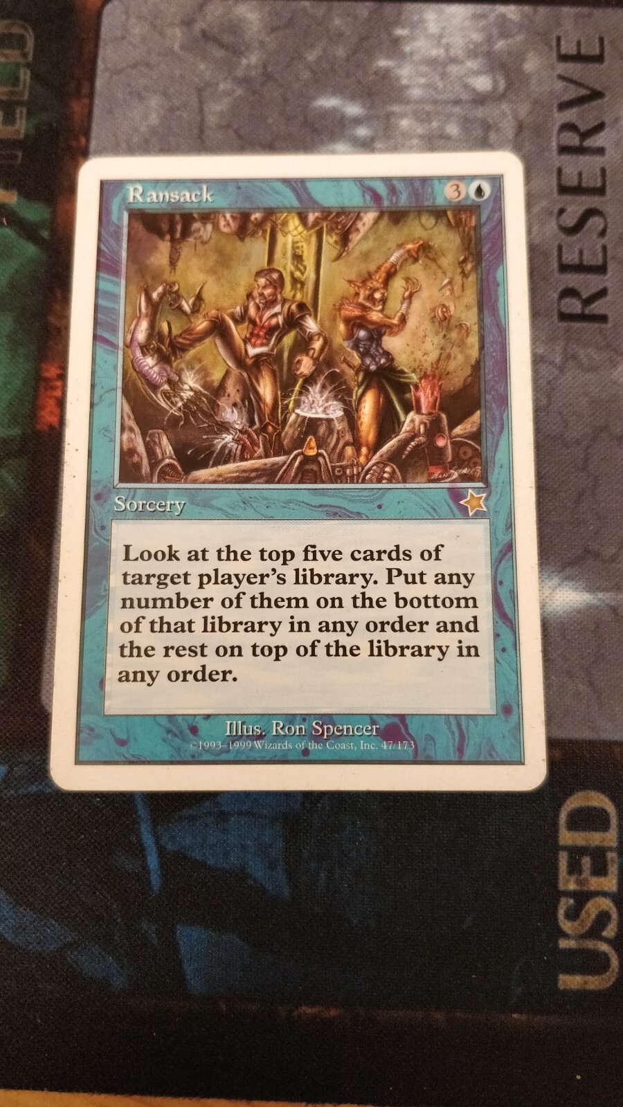 Ransack Blue Sorcery Rare MTG Magic Starter 1999