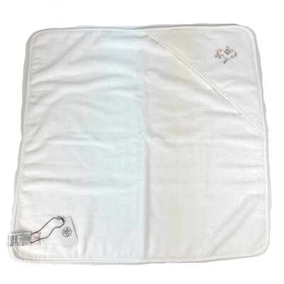 HERMES H103480M 01 bus wrap cabriol baby bath towel towel cotton White  Unused