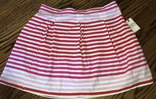 Hunter For Target Girls Striped Performance Skirt Red/Pink Size XL 14/16 
