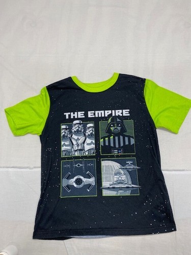 Star Wars Boys Pajama Shirt "The Empire" Graphic Short Sleeve Size 10/12