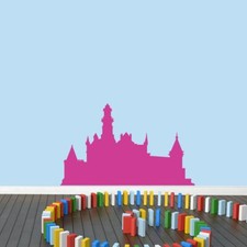Castle Wall Decal - Princess, Castle, Kids, Girls, Nursery, Playroom, Wall Decor
