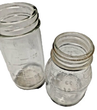 Vintage Baby Bottles 2 pcs Feeding Glass you get both