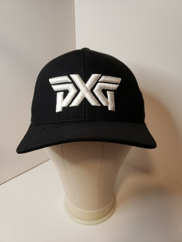 PXG 110 Flexfit Golf Cap Hat Black 