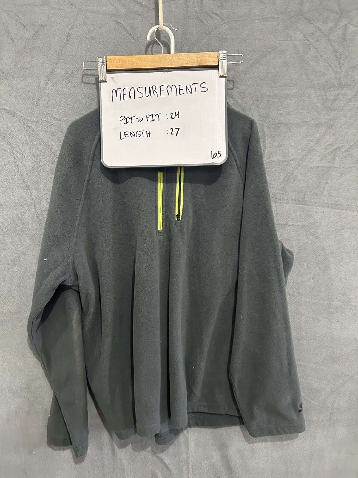 Starter Gray Half Zip-up Pullover Running Jacket … - image 5