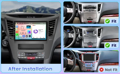 For Subaru Outback Legacy 2009-2014 Android14 CarPlay Car Radio Stereo GPS 4+64G - Picture 5 of 19