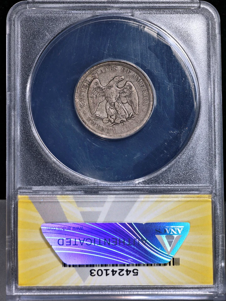 1875-S Twenty (20) Cent Piece ANACS VG8 Nice Eye Appeal Nice Strike - Image 4 of 4