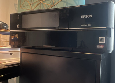 Epson Artisan 837 All-In-One Color Inkjet Printer Wi-Fi Ethernet Scanner Copier
