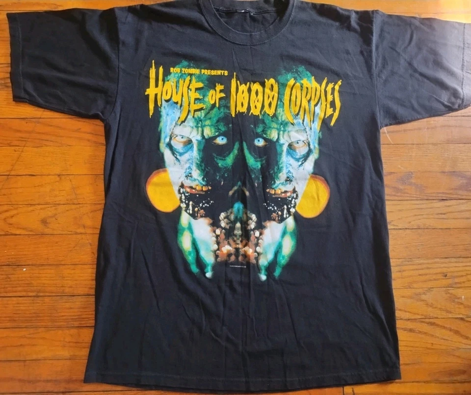 Vintage House of 1000 Corpses Rob Zombie Horror Movie T-shirt XL 2002 - Image 2 of 4