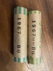 2 Rolls Of 1967 BU Roosevelt Dimes Read Description Chance. To Win Big.