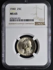 1940 Washington Quarter NGC MS65