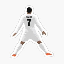 5" Mini Cristiano Ronaldo 'CR7' Vector Vinyl Bumper Sticker
