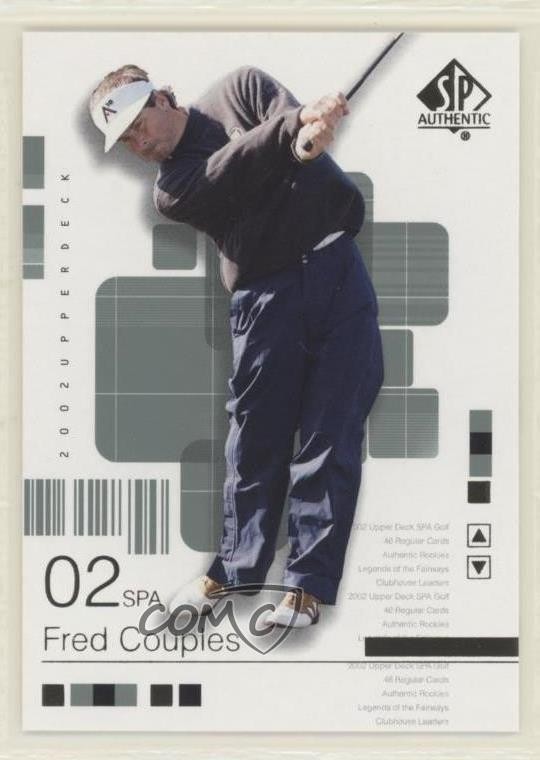 2002 SP Authentic Fred Couples #4SPA 8d1
