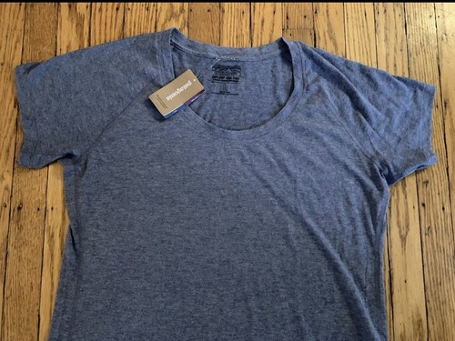 Patagonia Women’s Capilene Cool Trail Classic Navy Shirt Size L NWT - Picture 3 of 11