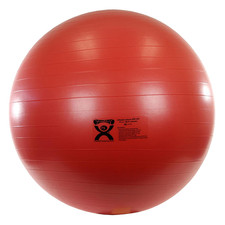 Inflatable Exercise Ball - Red 29.5", Durable Extra Thick Non-Slip Stability Bal